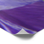 Affiche d'art de fleur d'iris pourpre Impressions  (Coin)