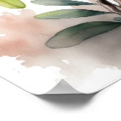 Affiche d'art de fleurs d'azalée rose (Coin)