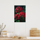 Affiche d'art de fleurs de Lagerstroemia indica (Cuisine)