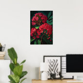 Affiche d'art de fleurs de Lagerstroemia indica (Bureau à domicile)
