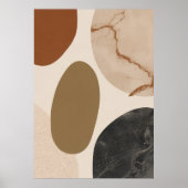 Affiche d'art de formes abstraites de texture de m (Devant)