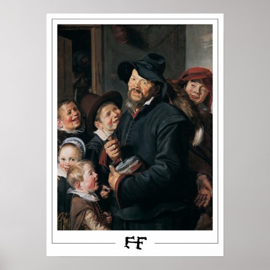 Affiche d'art de Frans Hals Zedign #6 (Devant)