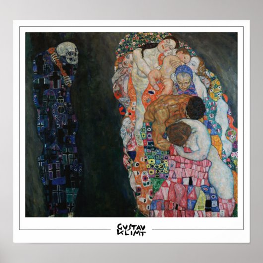 Affiche d'art de Gustav Klimt Zedign #257 (Devant)