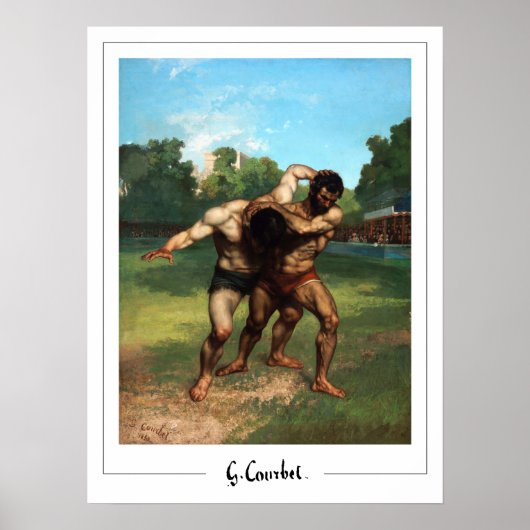 Affiche d'art de Gustave Courbet Zedign #318 (Devant)