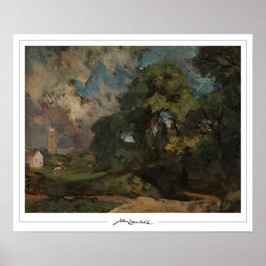 Affiche d'art de John Constable Zedign #245-2 (Devant)