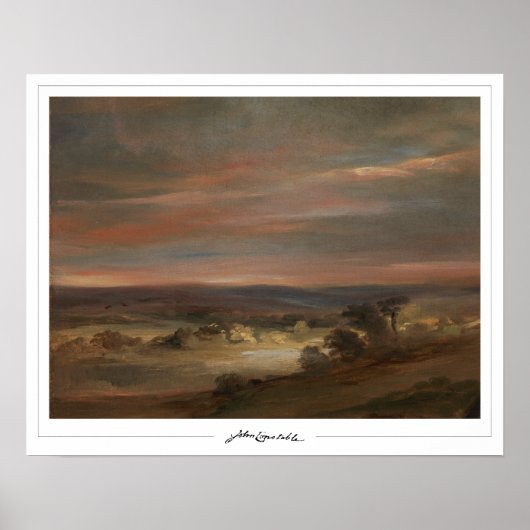 Affiche d'art de John Constable Zedign #7 (Devant)