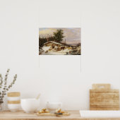 Affiche d'art de la maison d'hiver (Cuisine)