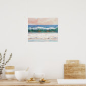Affiche d'art de l'océan de plage (Cuisine)