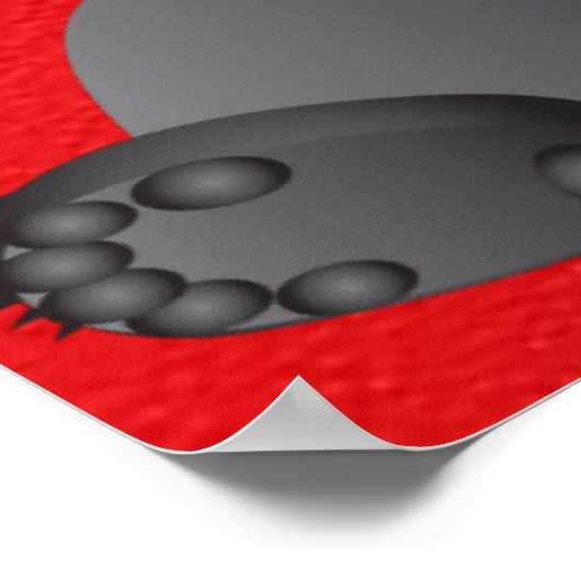 affiche d'art de l'ours de panda mignon (Coin)