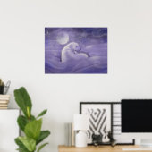Affiche d'art de l'ours polaire de l'hiver doux (Bureau à domicile)