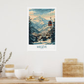 Affiche d'art de Megève - France 1 (Cuisine)