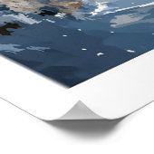 Affiche d'art de mur de ski de Mayrhofen 1 (Coin)