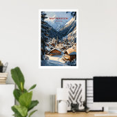 Affiche d'art de mur de ski de Mayrhofen 1 (Bureau à domicile)