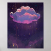 Affiche d'art de nuage de rêve céleste (Devant)