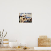 Affiche d'art de paysage de Florence Italie (Cuisine)