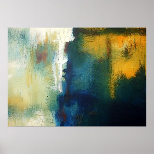 Affiche d'art de peinture abstraite d'art moderne (Devant)