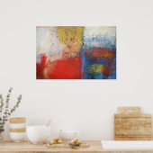 Affiche d'art de peinture abstraite moderne (Cuisine)