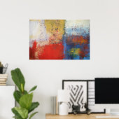 Affiche d'art de peinture abstraite moderne (Bureau à domicile)
