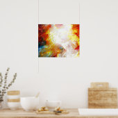 Affiche d'art de peinture abstraite moderne (Cuisine)