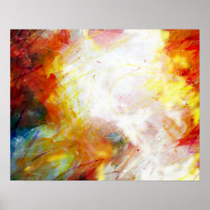 Affiche d'art de peinture abstraite moderne