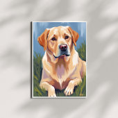 Affiche d'art de peinture d'animal de compagnie ch