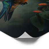 Affiche d'art de peinture de colibri (Coin)