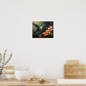 Affiche d'art de peinture de colibri (Cuisine)