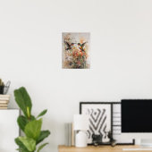 Affiche d'art de peinture de colibris (Bureau à domicile)