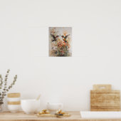 Affiche d'art de peinture de colibris (Cuisine)