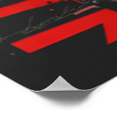 Affiche d'art de rue moderne David Edge (Coin)