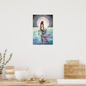 Affiche d'art de sirène de mer enchantée (Cuisine)