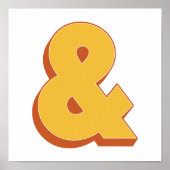 Affiche d'art de typographie, esperluette &, Type  (Devant)