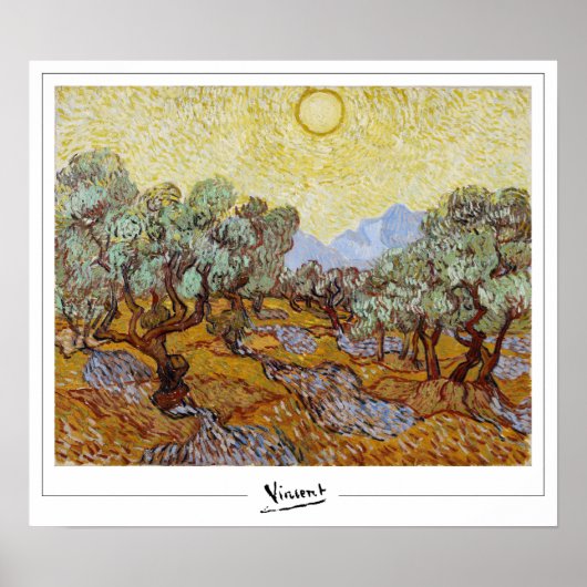 Affiche d'art de Vincent Van Gogh Zedign #13 (Devant)