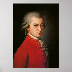 Affiche d'art de Wolfgang Amadeus Mozart