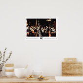 Affiche d'art de Zedign de Frans Hals #206 (Cuisine)