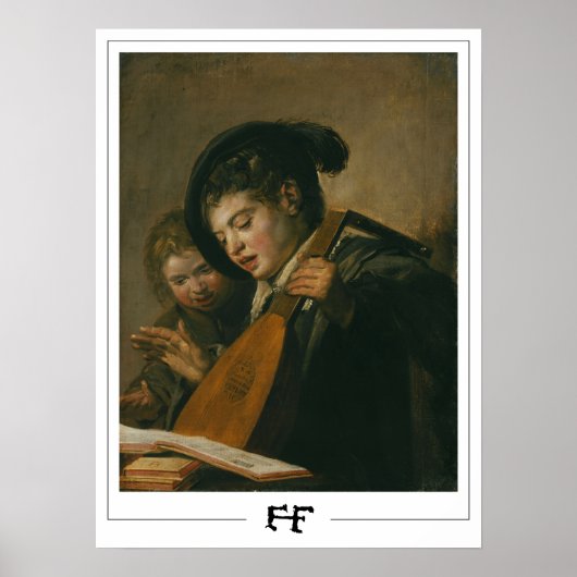 Affiche d'art de Zedign de Frans Hals #216 (Devant)
