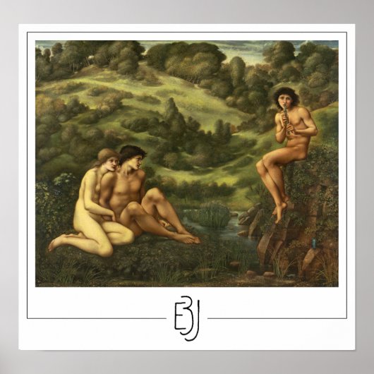 Affiche d'art d'Edward Burne-Jones Zedign #2 (Devant)