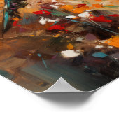 Affiche d'art d'impression de peinture de colibris (Coin)