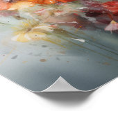 Affiche d'art d'impression de peinture de colibris (Coin)