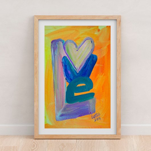Affiche d'art d'impression de pile de printemps d'