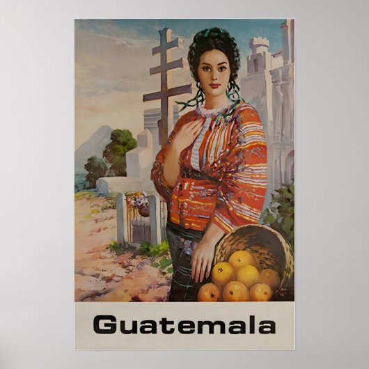 Affiche d'art d'impression du Guatemala Amérique d (Devant)