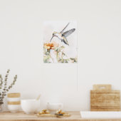 Affiche d'art d'oiseau Colibri (Cuisine)