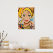 Affiche d'art d'origine africaine (Cuisine)