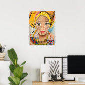 Affiche d'art d'origine africaine (Bureau à domicile)