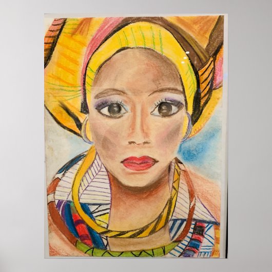Affiche d'art d'origine africaine (Devant)
