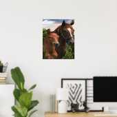 Affiche d'art du cheval (Bureau à domicile)