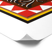 affiche d'art du masque yaqui pescula (Coin)