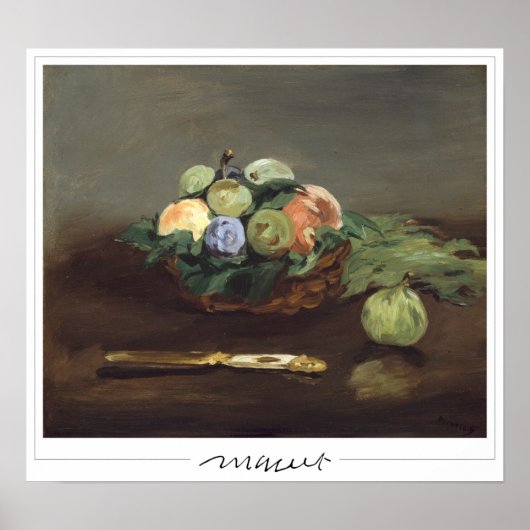 Affiche d'art Édouard Manet Zedign #168 (Devant)