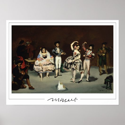 Affiche d'art Édouard Manet Zedign #18 (Devant)