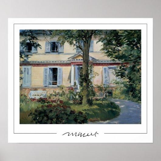 Affiche d'art Édouard Manet Zedign #202 (Devant)